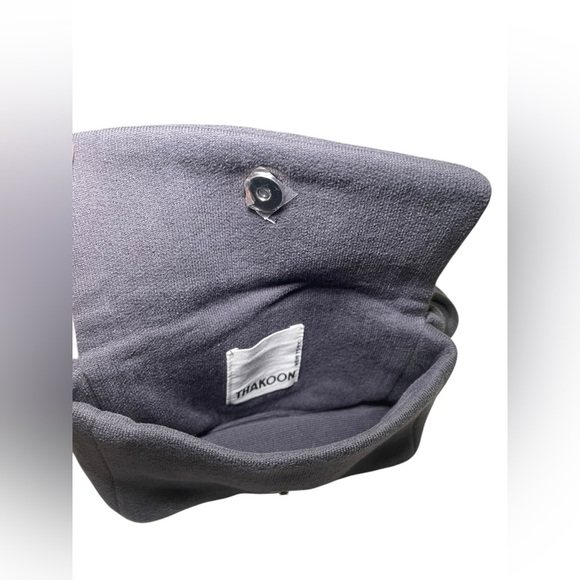 Thakoon New NWT Washed Black Sweatshirt Belt Bag Crossbody Fanny Pack - Picture 7 of 7